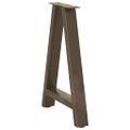 vidaXL Nohy k jedálenskému stolu v tvare A, 2 ks, 50 x (72-73) cm, oceľ