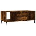 vidaXL Konferenčný stolík dymový dub 102x50x40 cm kompozitné drevo
