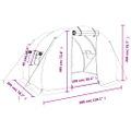vidaXL Fóliovník s oceľovým rámom zelený 6 m² 3x2x2 m
