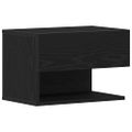 vidaXL Nočný stolík Čierny dub 46 x 30 x 30 cm Kompozitné drevo