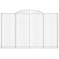 vidaXL Oblúkové gabiónové koše 3ks 300x30x180/200cm pozinkované železo