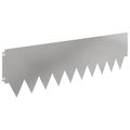 vidaXL Obrubník trávnika 10 ks 103 x 30 cm Oceľ Strieborná