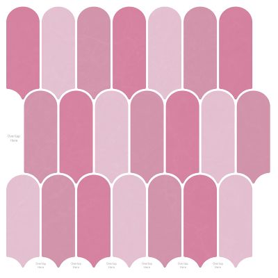 vidaXL Dlaždica s perím 50 pcs Ružová 30 x 30 cm Polyuretán a PET