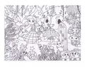 Vyfarbovacie puzzle Utajená záhrada 100 ks