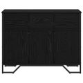 vidaXL Servírovacia skriňa Čierny dub 97 x 32,5 x 74,5 cm