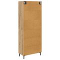 vidaXL Highboard Remeselný dub 69,5 x 34 x 180 cm Kompozitné drevo