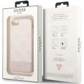 Obal Guess pre iPhone 7 / 8 / SE GUHCI8G4GLPI ružový HC PC/TPU 4G PU Spodný pásik