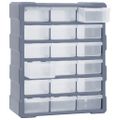 vidaXL Organizér s 18 strednými zásuvkami 38x16x47 cm