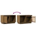 vidaXL TV skrinka medovo-hnedá 74x35x44 cm masívna borovica