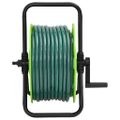 vidaXL Voľne stojaci zelený hadicový bubon sada koncoviek 0,5" 50m PVC