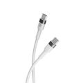 Forever Flexible kábel USB-C - USB-C 2,0 m 100W biely