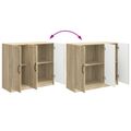 vidaXL Servírovacia skriňa Dub sonoma 89 x 34,5 x 77 cm