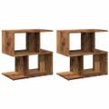 vidaXL Nočné skrinky 2 ks Staré drevo 50x30x51,5 cm Konštrukčné drevo