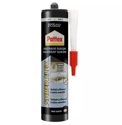 2928646 Pattex Neutrálny silikón biely 280 ml