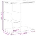 vidaXL Bočný stolík biely 55x36x59,5 cm spracované drevo