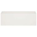 vidaXL Záhradný kvetináč Biela 60 x 20 x 20 cm Studený valcovaný oceľ