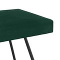 vidaXL lavička Tmavozelená 80 x 40 x 45 cm Zamat
