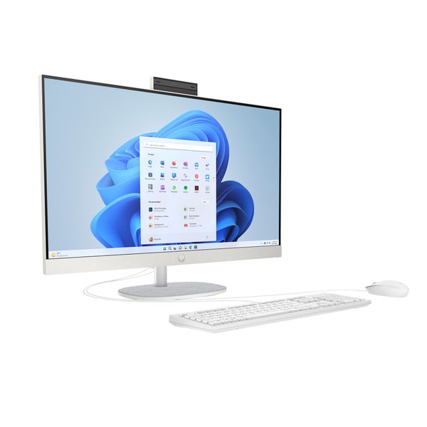 HP 27/27-cr0014nc/27"/FHD/i5-1335U/16GB/512GB/Intel int/W11H/Bílá/2R All-in-one PC, Intel Core i5-1335U, 16 GB DDR4, 512 GB NVMe SSD, 27" FHD IPS, Intel Iris Xe, Wi-Fi 6, W11H, bílý