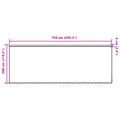 vidaXL Čipková záclona Biela 280 x 750 cm Polyester