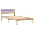 vidaXL Rám postele Hnedá 90 x 200 cm Masívne borovicové drevo