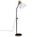 vidaXL Podlahová lampa 25 W biela 30x30x100-150 cm E27