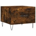 vidaXL Konferenčné stolíky 2 ks dymový dub 50x50x40cm kompozitné drevo