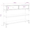 vidaXL Konzolový stolík dub sonoma 100x25x75 cm kompozitné drevo