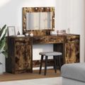 vidaXL Toaletný stolík 3 ks Hnedá 78,5 x 41 x 135 cm Kompozitné drevo