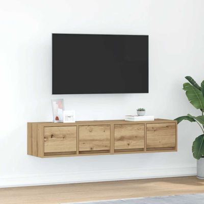 vidaXL TV stolíky 2 ks dub artisan 60x31x25,5 cm spracované drevo