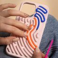 DIY puzdro na hadí vzor pre iPhone 14 6,1" ružová