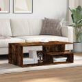 vidaXL Konferenčný stolík dymový dub 102x55x35 cm kompozitné drevo