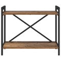 vidaXL Regál na knihy 60 x 30 x 50 cm Kompozitné drevo Staré drevo