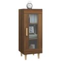 vidaXL Komoda hnedý dub 34,5x34x90 cm spracované drevo
