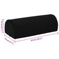 vidaXL Podložka na nohy 42 x 18 x 13 cm Pevný PU pena Čierna
