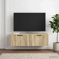 vidaXL Nástenná TV skrinka Dub sonoma 98 x 41 x 30 cm Kompozitné drevo