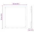 vidaXL Access Panel Biela 33 x 33 x 3 cm Oceľ