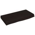 vidaXL Kúpeľňová doska tmavohnedá 60x30x(2-6) cm ošetrený masív