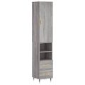 vidaXL Vysoká skrinka dub sonoma 34,5x34x180 cm spracované drevo