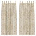 vidaXL Sametové závesy 2 ks Krémová 225 x 140 cm Zamat