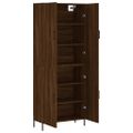 vidaXL Vysoká skrinka hnedý dub 69,5x34x180 cm spracované drevo