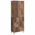 vidaXL Sada skríň 2 ks 66 x 34,5 x 90 cm Kompozitné drevo Staré drevo