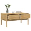vidaXL Konferenčný stolík FLORO voskovohnedý 99x55,5x45 cm borovica