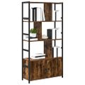 vidaXL Regál na knihy 80 x 30 x 155,5 cm Kompozitné drevo Dymová dub