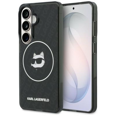 Obal Karl Lagerfeld IML Repeated Choupette MagSafe pre Samsung Galaxy S26 čierny