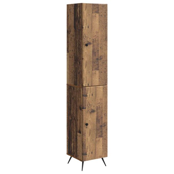 vidaXL Sada skríň 2 pcs Staré drevo Kompozitné drevo