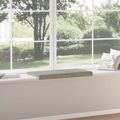 vidaXL Vankúš na lavičku Umelý semišový materiál Svetlosivá