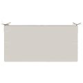 vidaXL Podložka na sedadlo SOEST 100% polyester Biela 120 x 80 x 10 cm