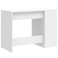 vidaXL Stôl biely 102x50x75 cm kompozitné drevo