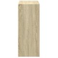 vidaXL Knižnica s 2 policami, dub sonoma 60x30x76,5 cm, drevotrieska