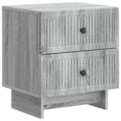 vidaXL Nočný stolík Sivá sonoma 43 x 34,5 x 47,5 cm Kompozitné drevo